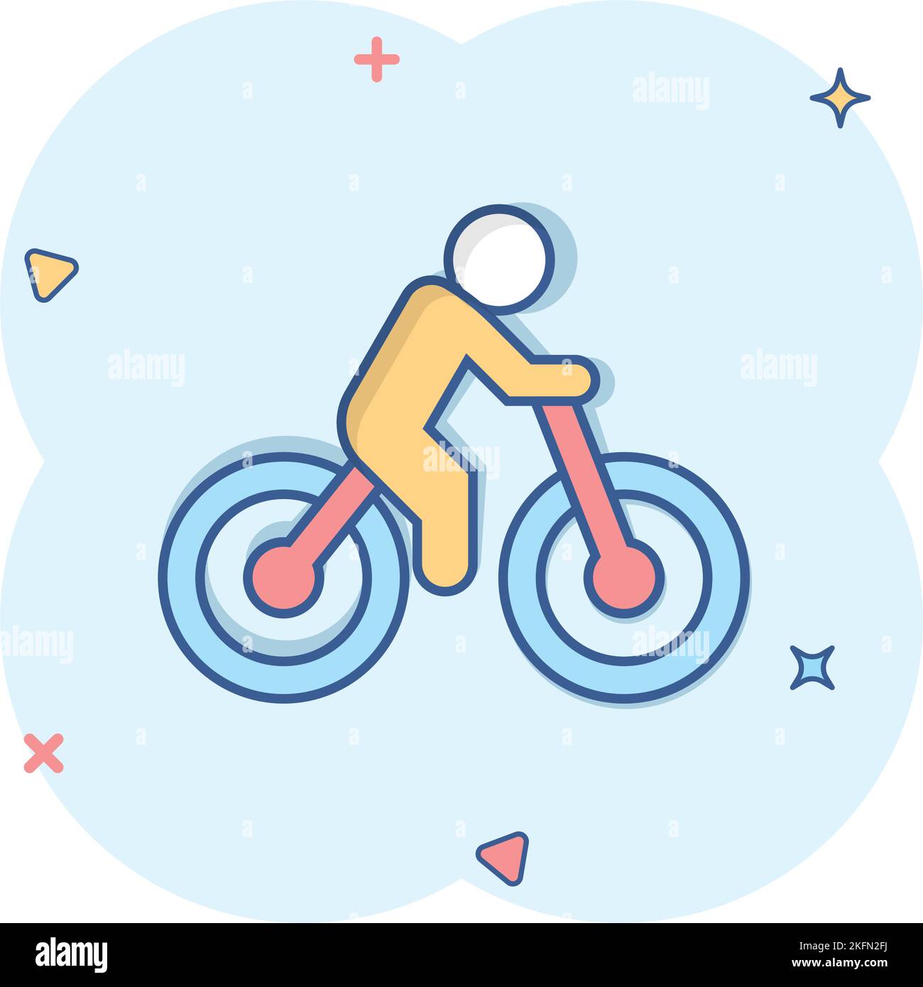 Bicicleta icono hombre mayor. Dibujo animado de bicicleta hombre mayor  icono vector para diseño web aislado sobre fondo blanco Imagen Vector de  stock - Alamy