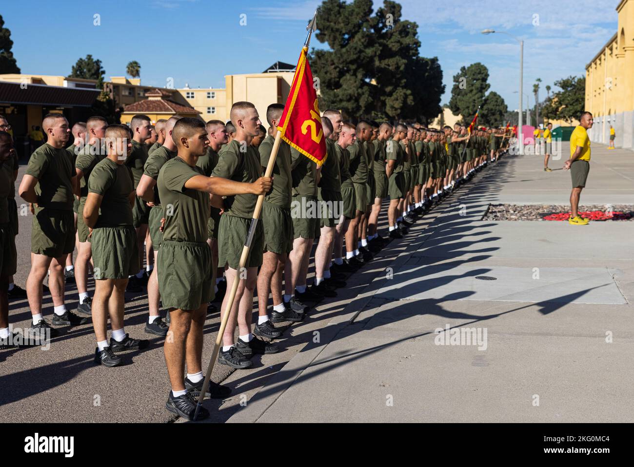 Nuevos Marines de los EE.UU. Con Echo Company, Batallón de