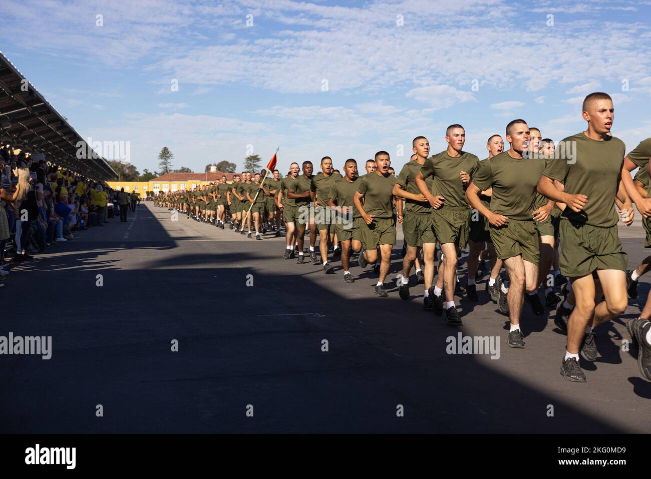 Nuevos Marines de los EE.UU. Con Echo Company, Batallón de