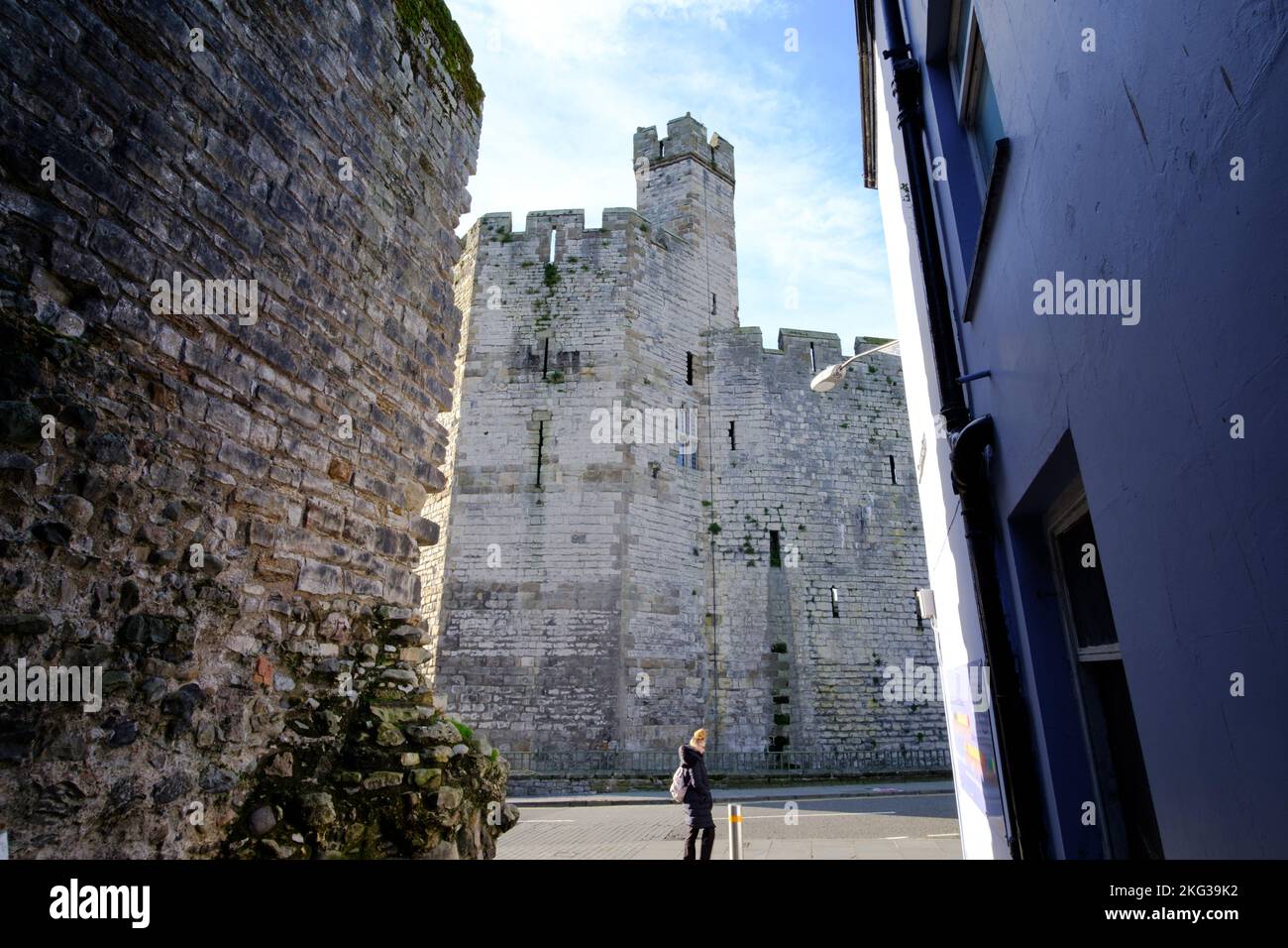 Castillo de Caernarfon Foto de stock