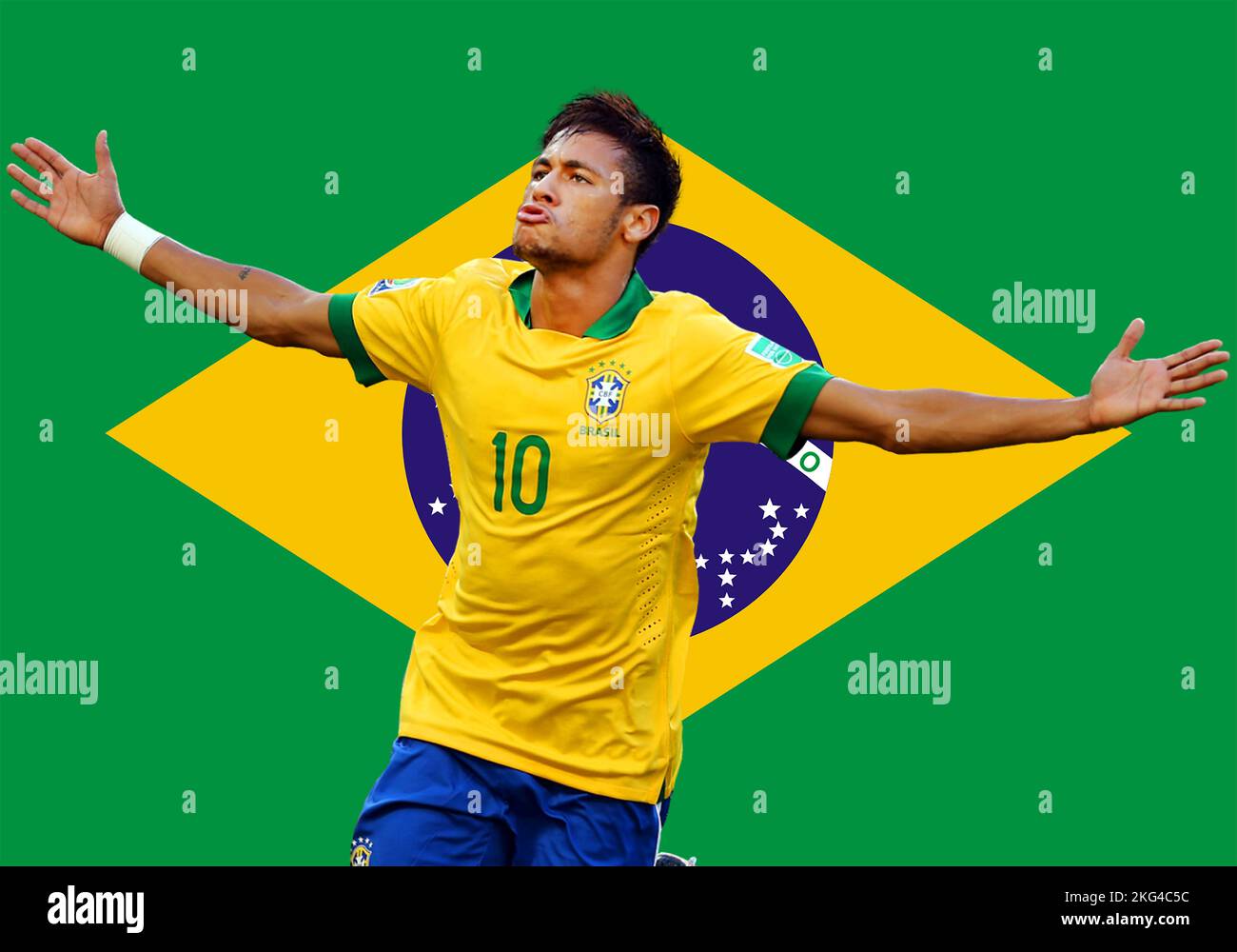Camiseta del equipo de fútbol de brasil diseño junto con la bandera y el  icono de brasil. diseño y maqueta de camiseta.