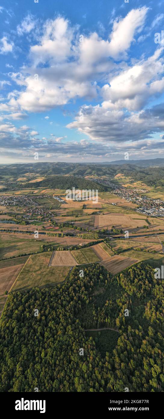 DefauGlottertal es una localidad situada en el distrito de Breisgau-Hochschwarzwald, en el suroeste de Baden-Württemberg, cerca de Friburgo de Brisgovia, Alemania, lt Foto de stock