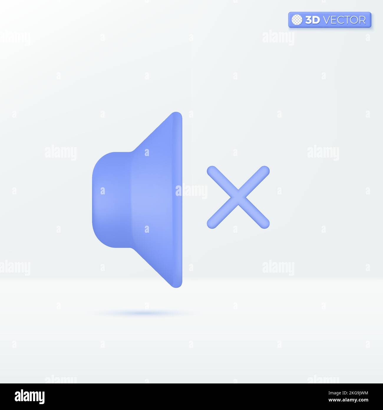 Símbolos del icono de sonido silenciado del altavoz. volumen máximo