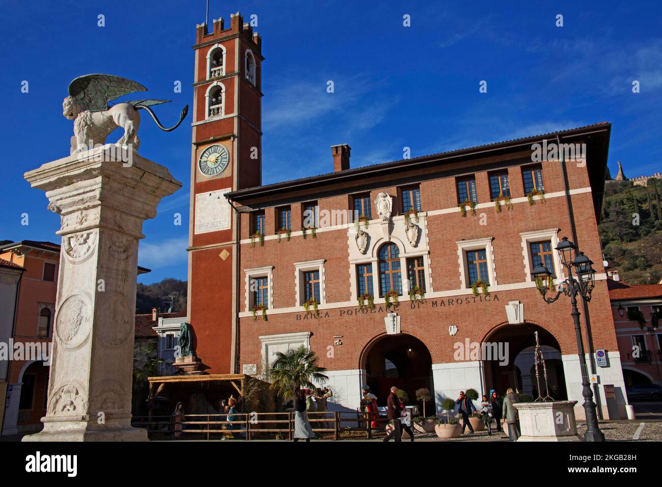 Palazzo Doglione, Marostica, Véneto, Italia, Europa Foto de stock