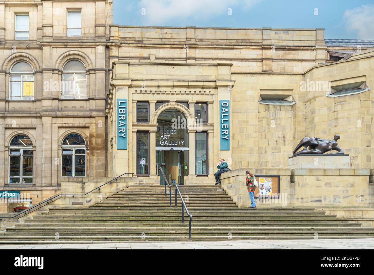 Biblioteca y galería de arte de la ciudad de Leeds Foto de stock