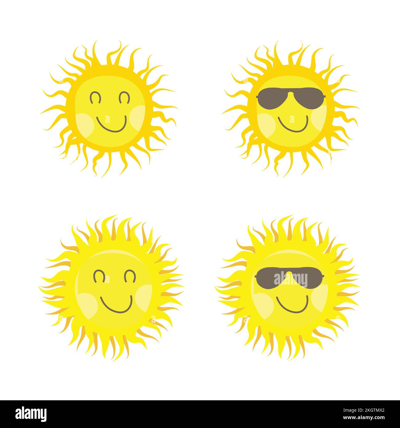 Dibujos Animados Color Carácter Sol Icono Luz Solar O Concepto De Viaje  Estilo De Diseño Plano. Ilustración Vectorial De La Estrella De La Mascota  Ilustraciones svg, vectoriales, clip art vectorizado libre de