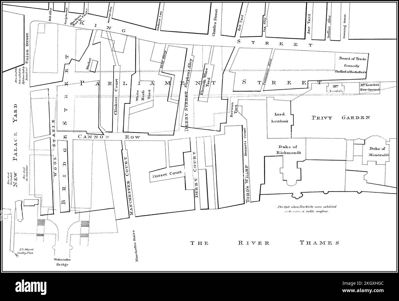 Mapa del siglo 18 de londres inglaterra fotografías e imágenes de alta