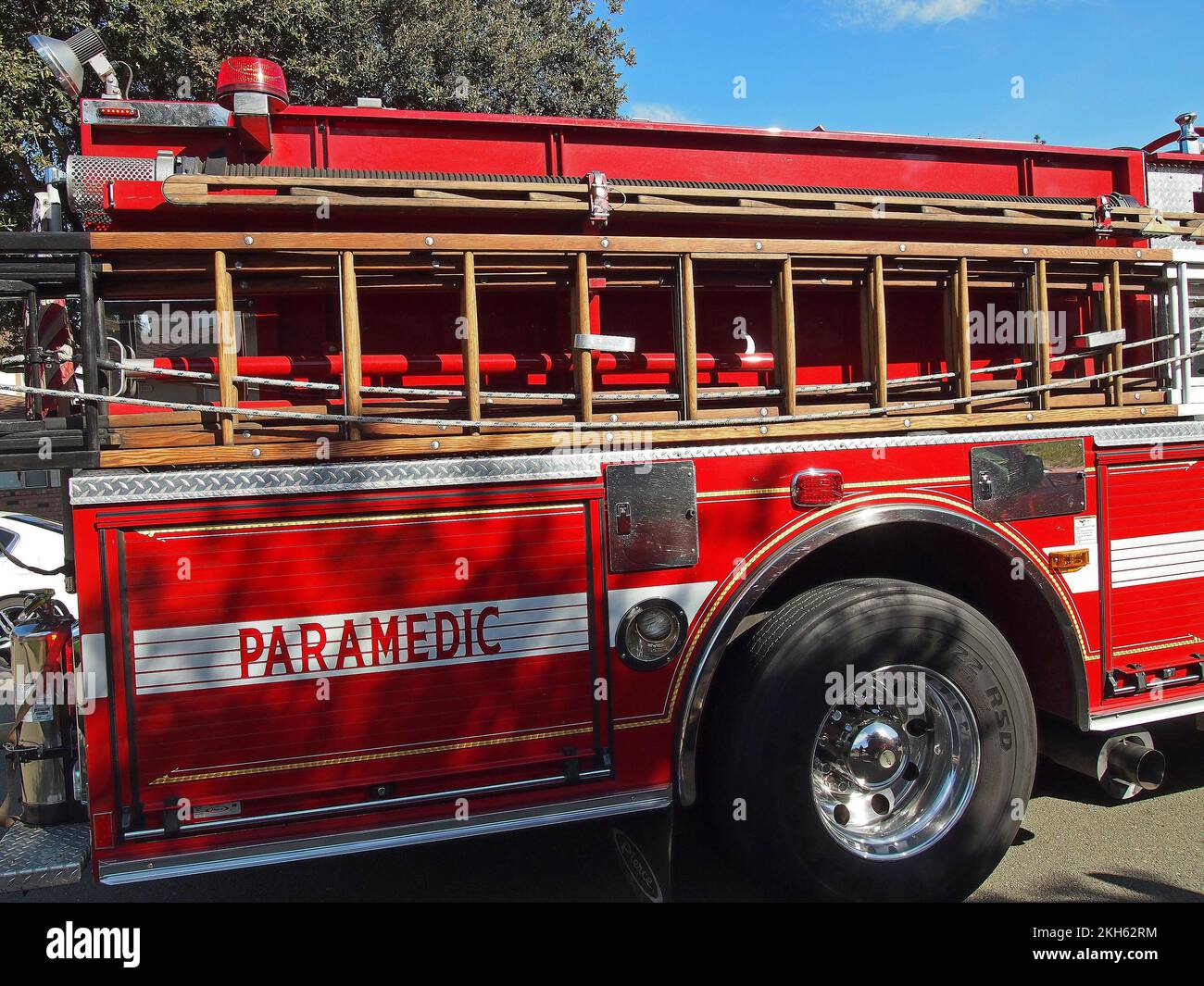 Departamento de Bomberos Camión paramédico en Union City, California Foto de stock