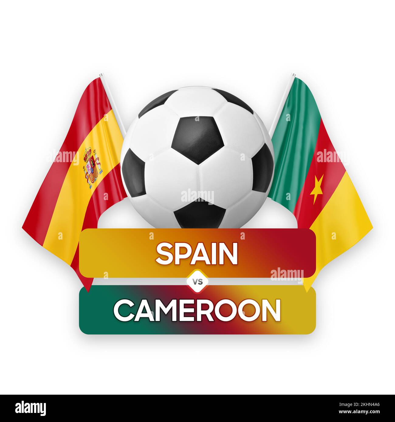 España vs Camerún equipo nacional de fútbol de fútbol de competición Fotografía stock - Alamy