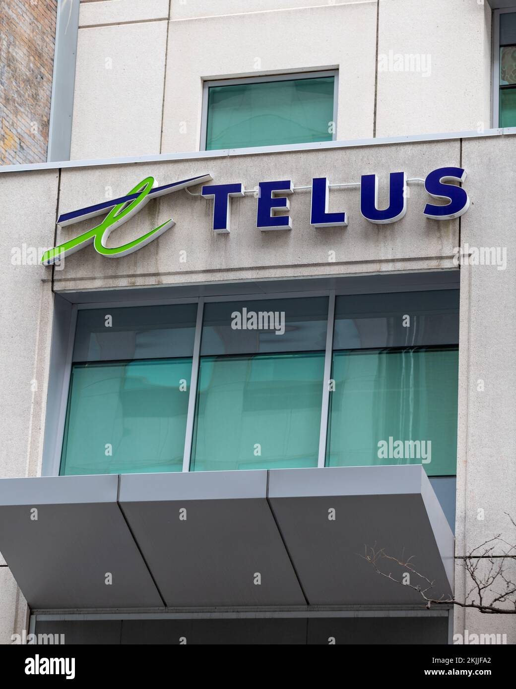 Ottawa, Canadá 10 de noviembre de 2022 Edificio de la empresa Telus