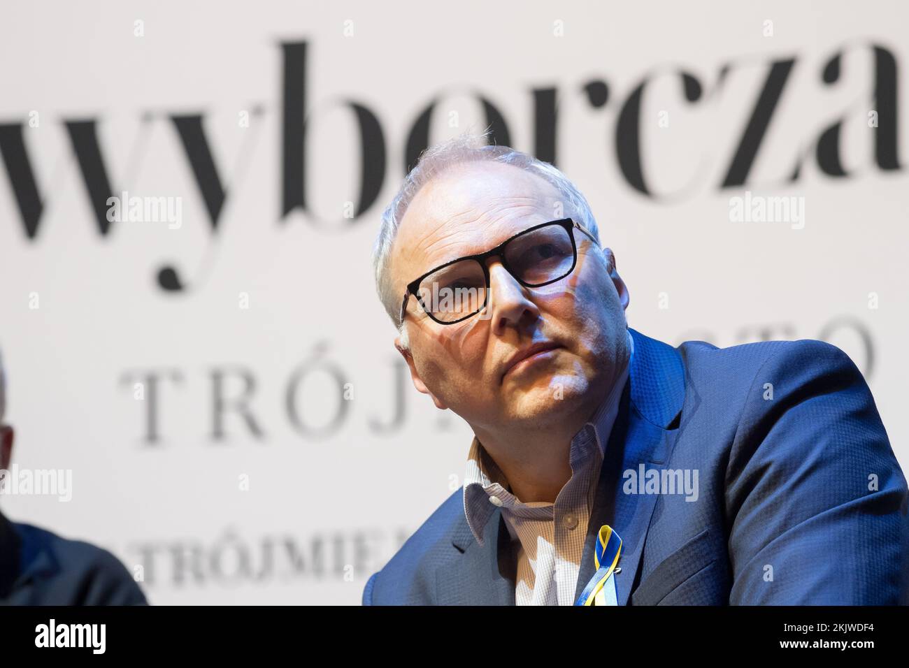 Jaroslaw Kurski, primer subeditor jefe del periódico polaco Gazeta Wyborcza y comentarista político en Gdansk, Polonia © Wojciech Strozyk / Foto de stock