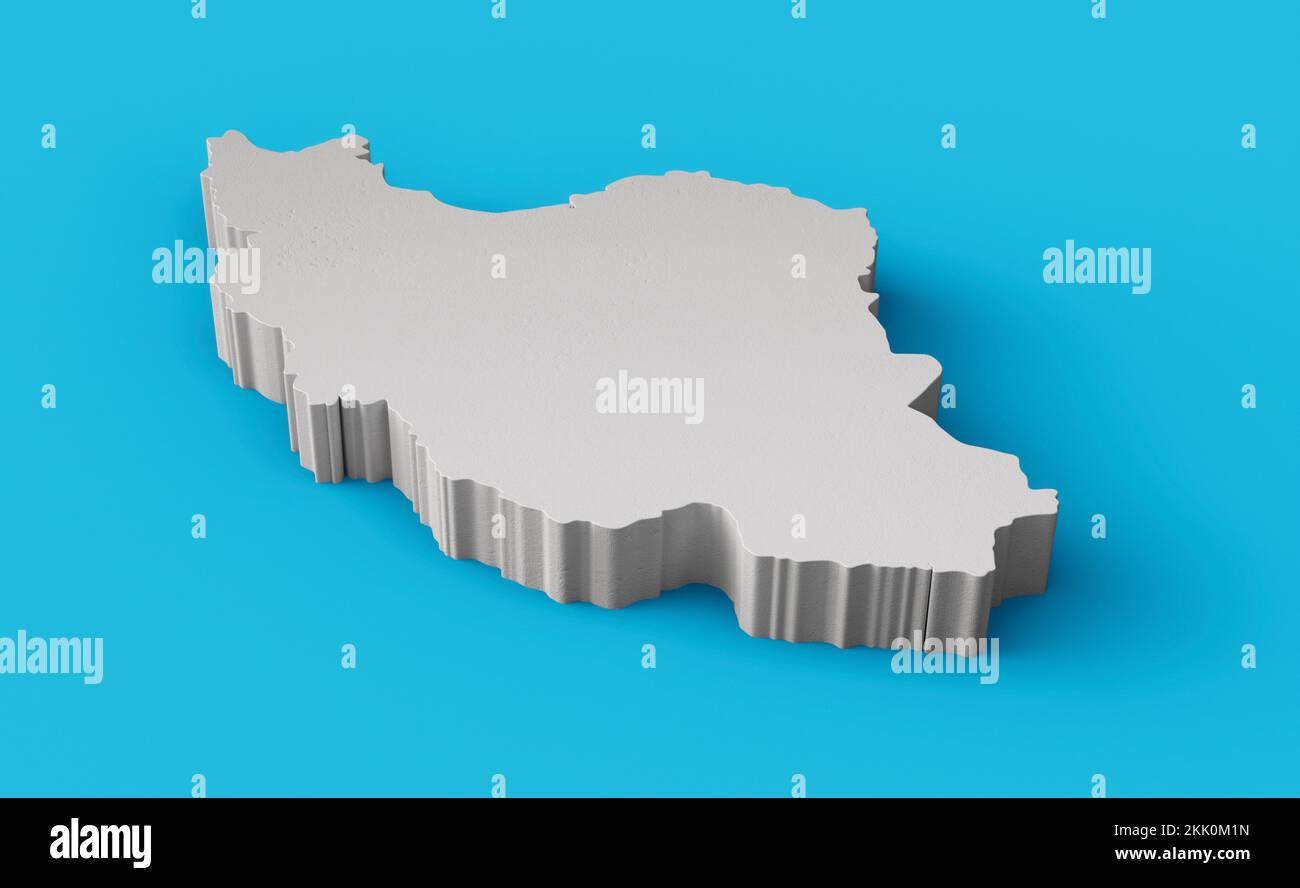 Mapa de Irán Geografía Cartografía y topología Superficie azul del mar
