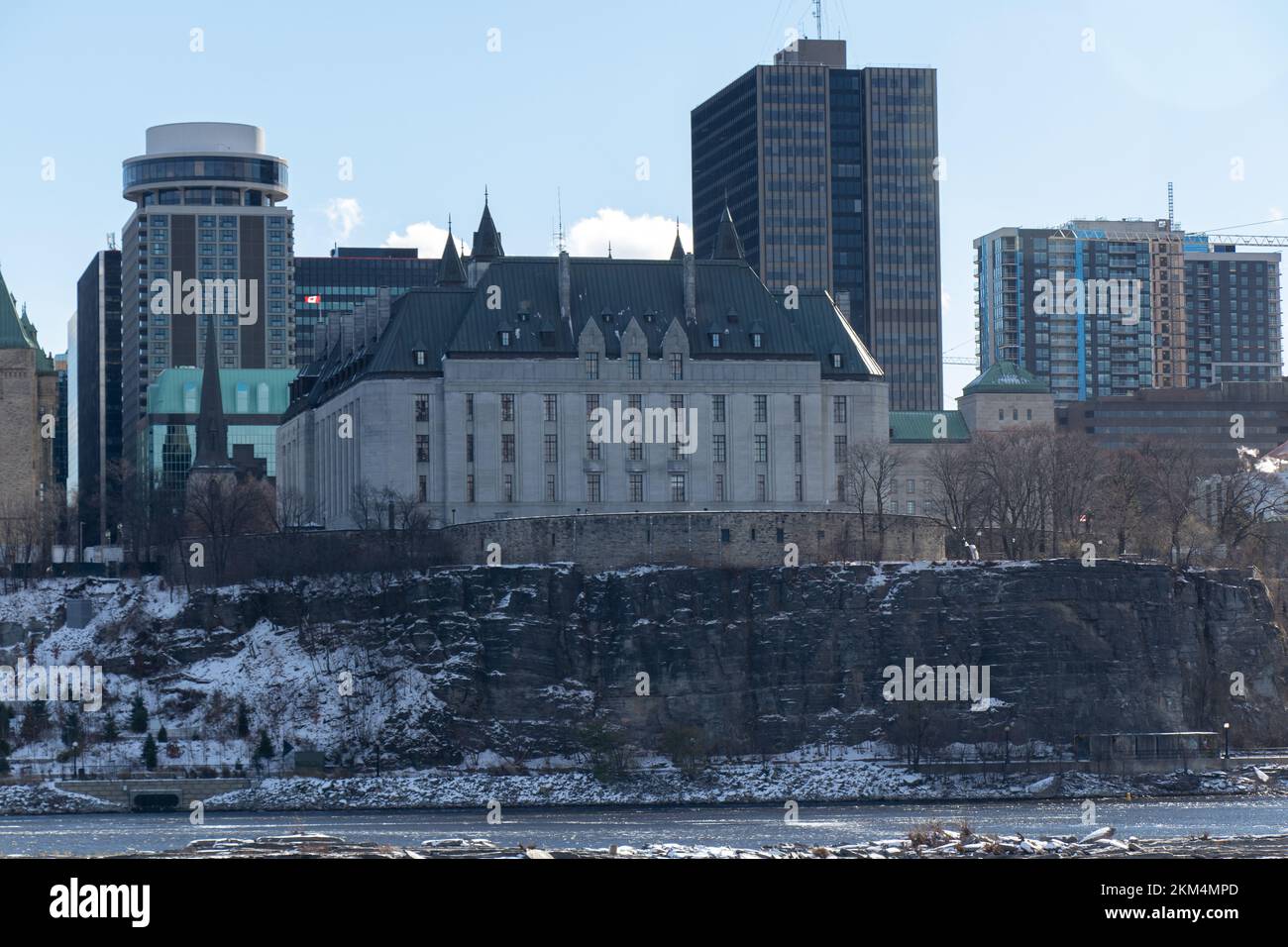 El edificio de la Corte Suprema de Canadá, construido en 1874, es visto