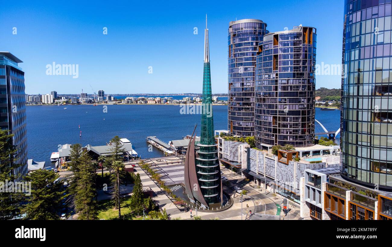 The Bell Tower, CBD, Perth, WA, Australia Foto de stock