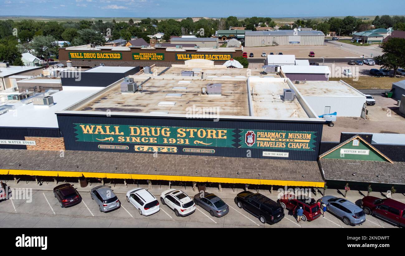 Wall Drug Store, Wall, Dakota del Sur, EE.UU. Foto de stock