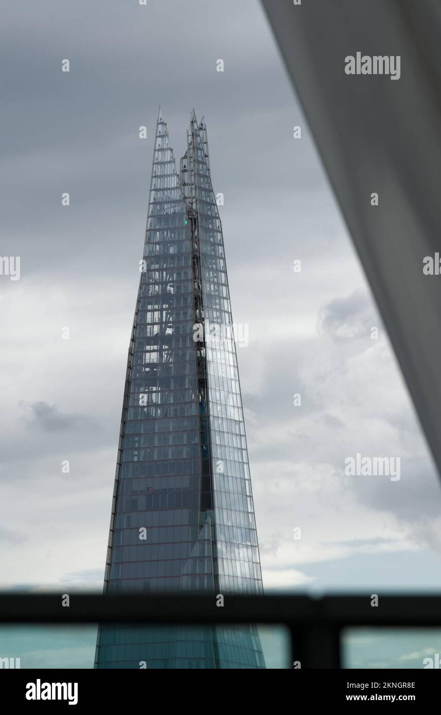 En la cima del rascacielos Shard, Londres, Reino Unido Foto de stock