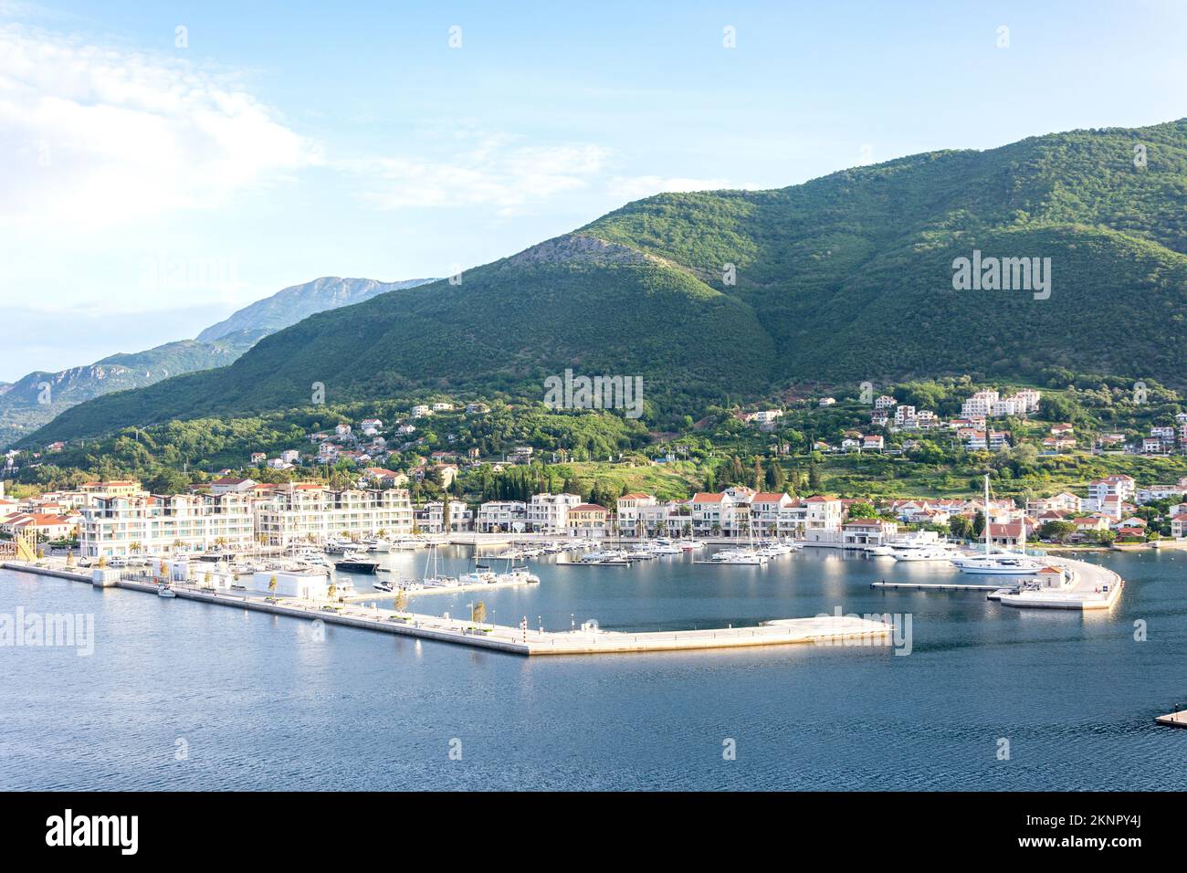 Portonovi Marina, Portonovi Resort, Herceg Novi, Bahía de Kotor (Boka kotorska), Kotor, Dalmacia, Montenegro Foto de stock