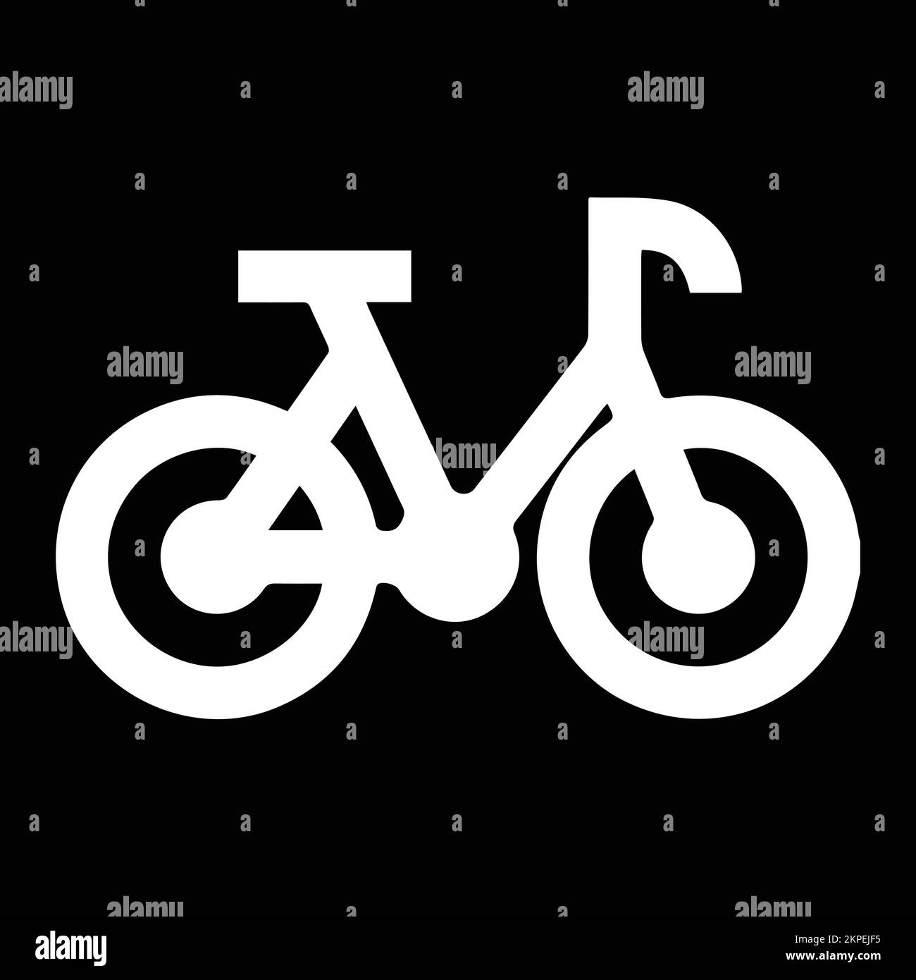 Icono De Bicicleta Símbolo De Carrera En Bicicleta Icono Plano De Carrera De Ciclismo Señal