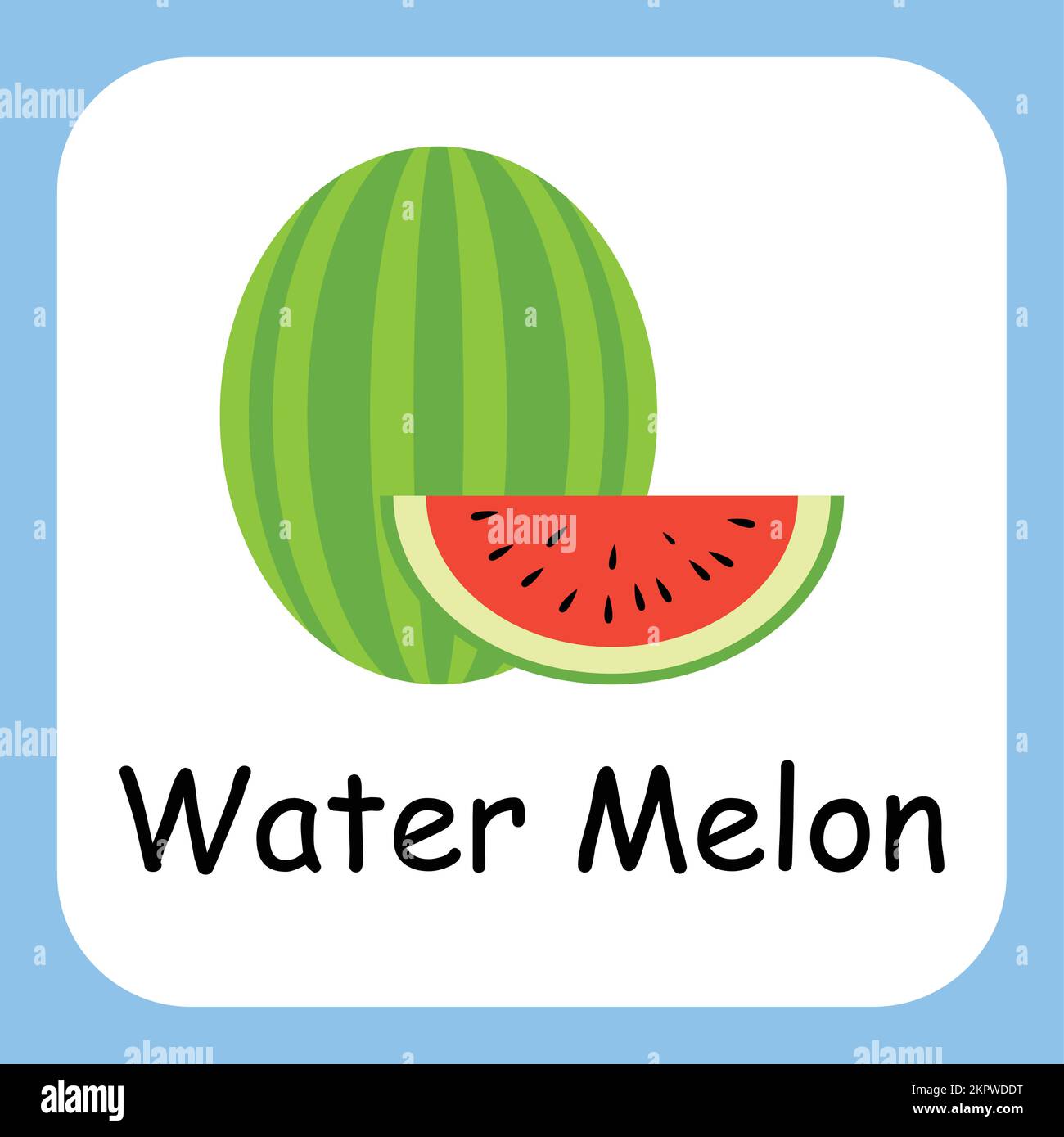 Water Melon Clip Art, Ilustración para Niños, Dibujos animados de