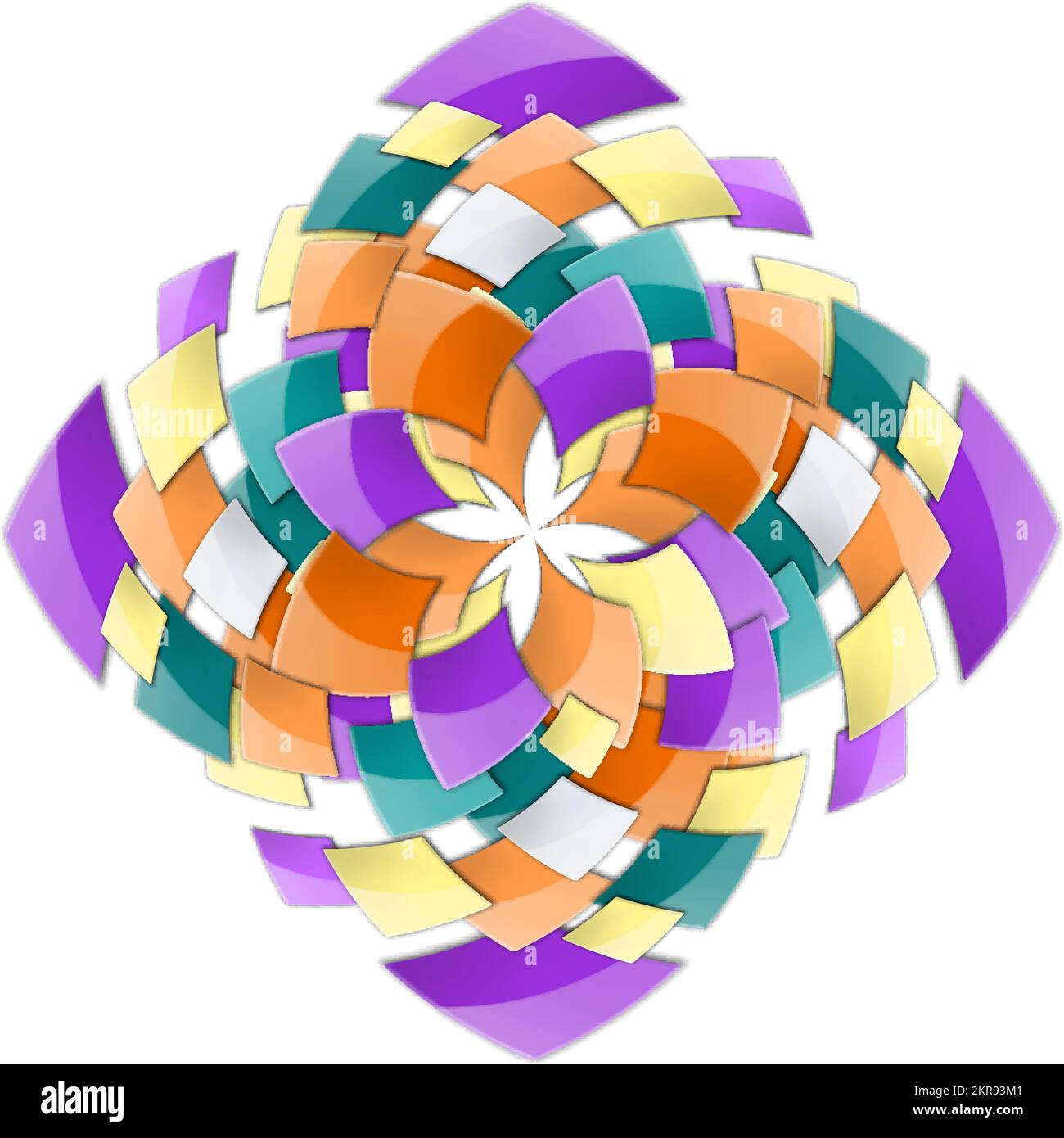Telón de fondo decorativo con efecto de espiral. Objeto abstracto con espiral hacia dentro. El fondo se puede utilizar para el fondo de la página Web Ilustración del Vector