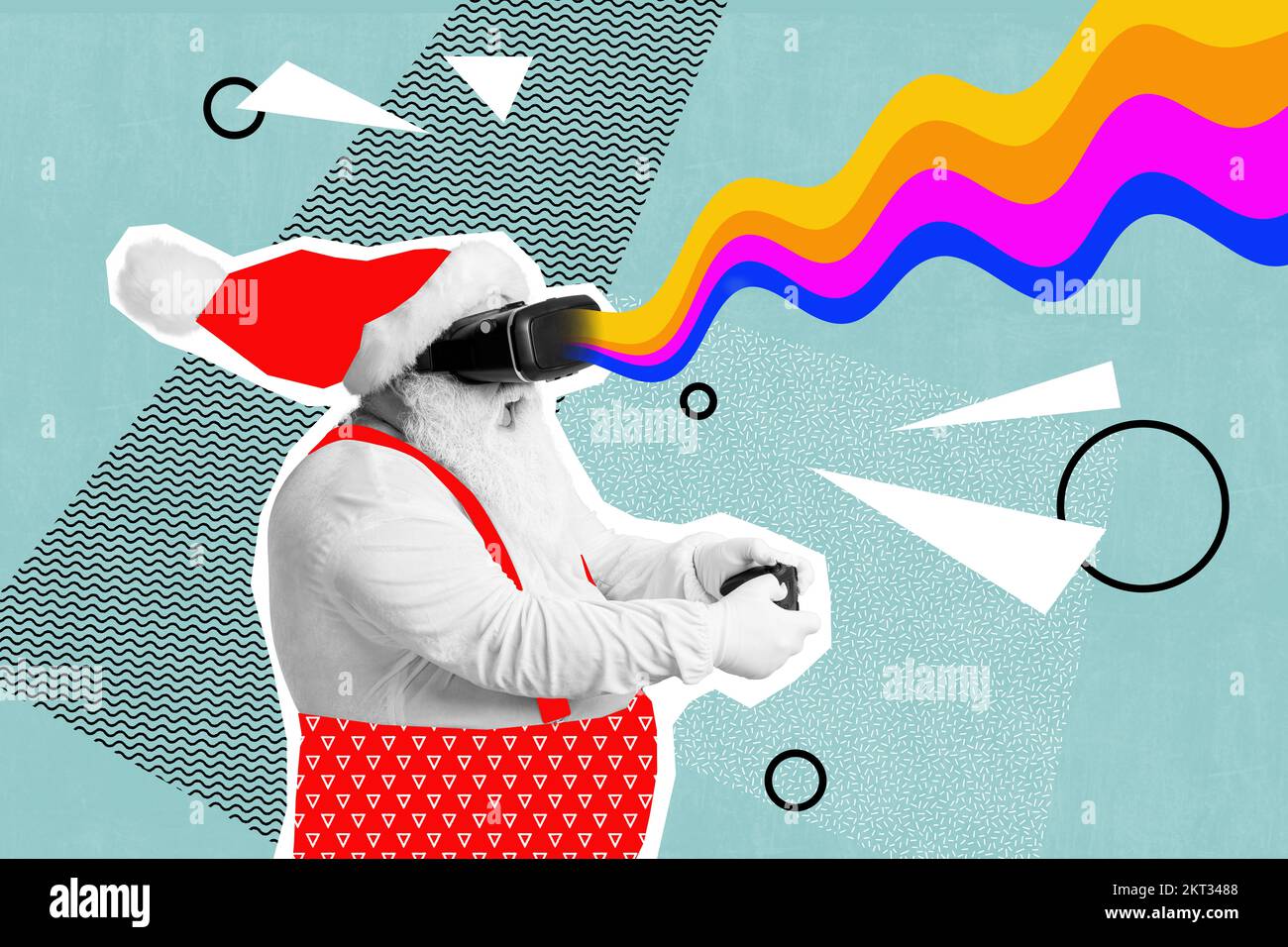 Foto collage de la vieja edad grasa abuelo vestir rojo traje de san nicolás jugador adicto vr juegos doodle realidad aislado sobre fondo de color azul Fotografía de stock - Alamy Foto collage de la vieja edad grasa abuelo vestir rojo traje de san nicolás jugador adicto vr juegos doodle realidad aislado sobre fondo de color azul Fotografía de stock - Alamy