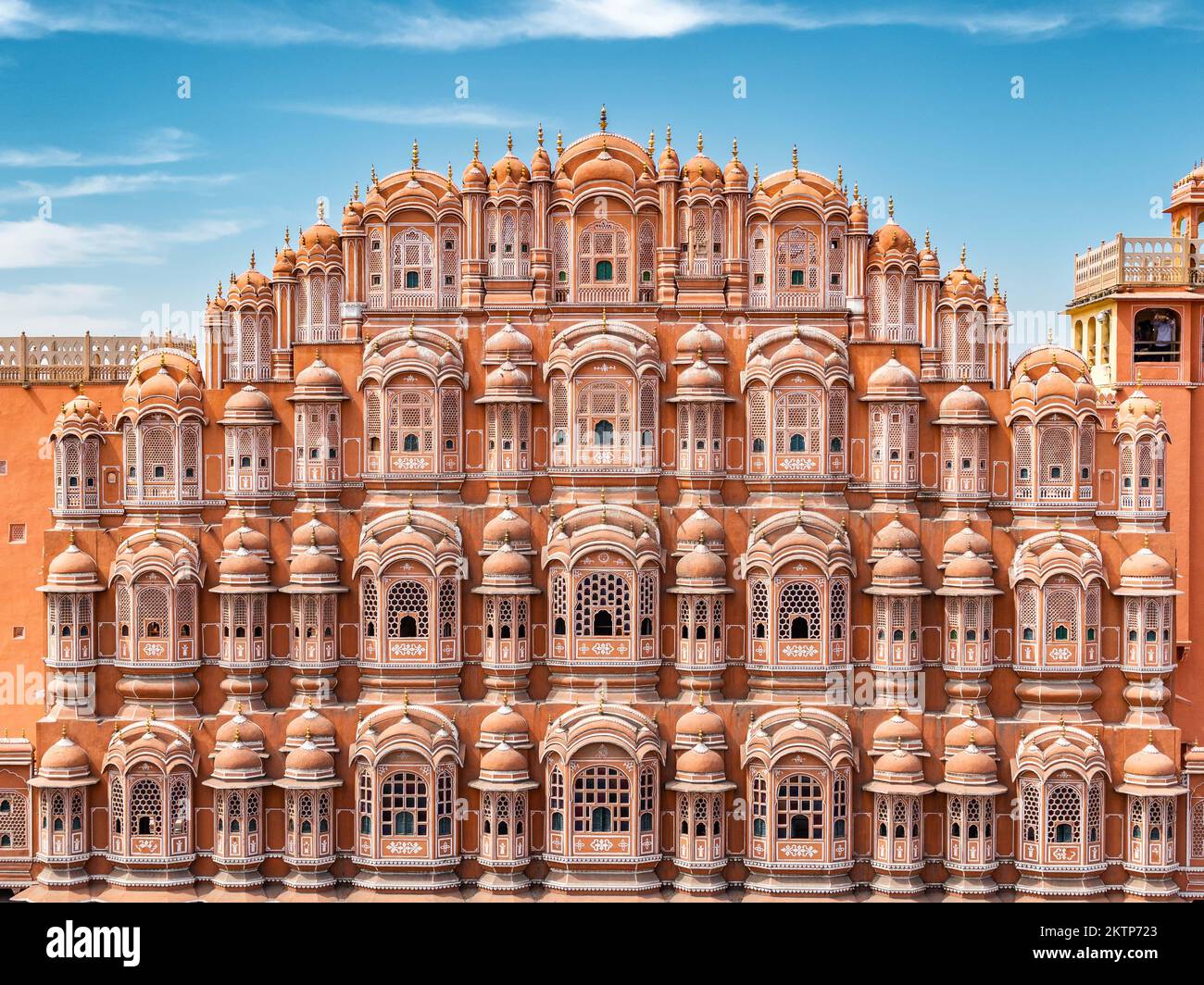 Hawa Mahal (Palacio de los Vientos) en Jaipur, Rajasthan, India. Foto de stock