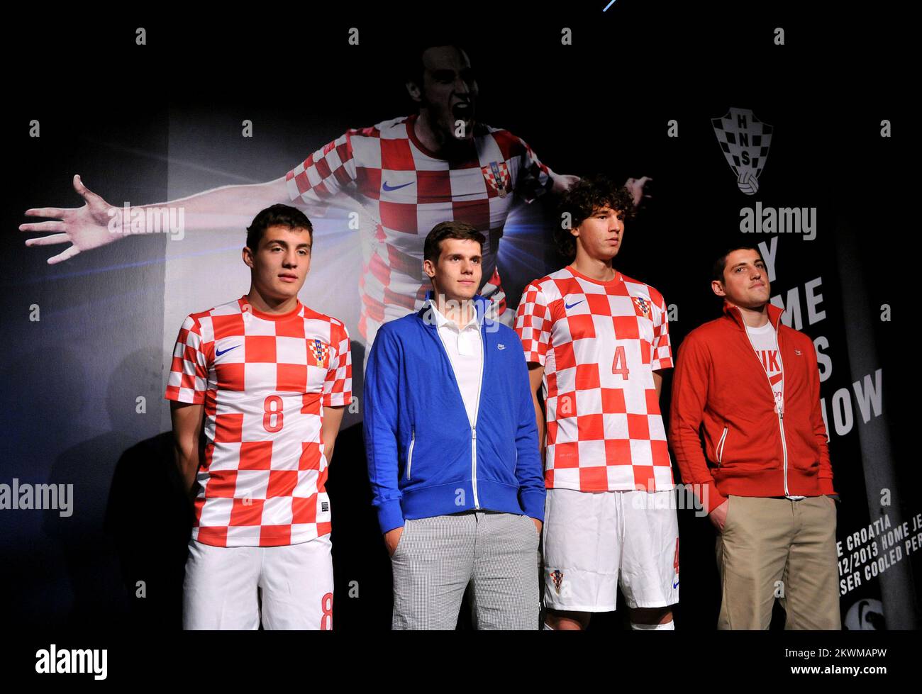 16.04.2012., Zagreb, Croacia Nike presenta la nueva camiseta de la selección nacional de