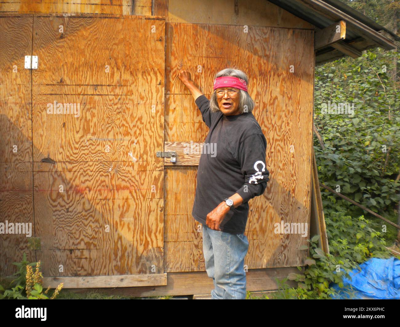 Tormenta invernal de inundación Stevens Village, Alaska, 4 de agosto