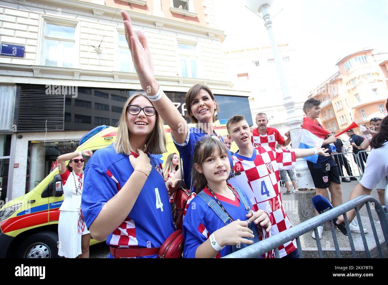 16.07.2018., Croacia, Zagreb - Recepción ceremonial para Vatreni en la