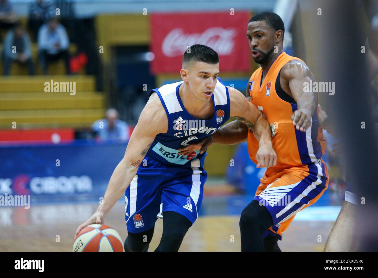 05.10.2019., KC Drazen Petrovic, Zagreb - Liga ABA, primera ronda, KK  Cibona - KK Mornar. Matic Rebec. Croacia, Zagreb Foto: Luka Stanzl/PIXSELL  Fotografía de stock - Alamy