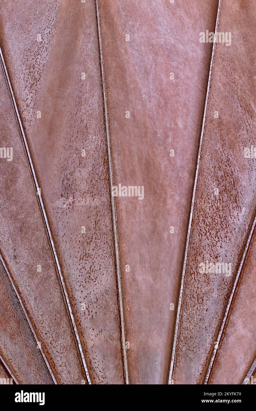Imagen de textura de fondo de techo metálico oxidado Foto de stock