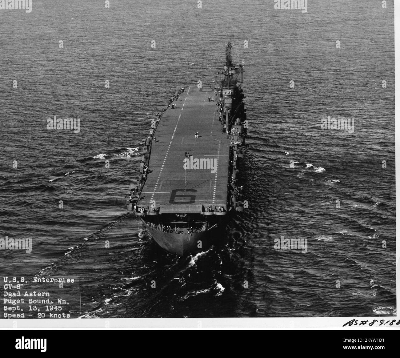 Fotografía de la USS Enterprise (CV-6) , Barcos, Barcos Navales, Barcos, Historia Naval, Azul marino Foto de stock