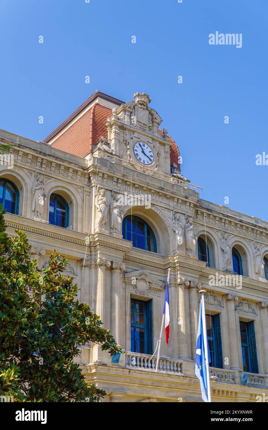 Exterior del ayuntamiento de Cannes Ville de Cannes. Foto de stock