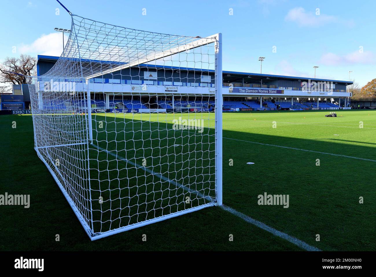 Solihull, Reino Unido. 02nd de Dic de 2022. Vista general del Parque Damson durante el partido de la Liga Nacional Vanarama entre los Moros Solihull y el Atlético Oldham en Damson Park, Solihull el sábado 3rd de diciembre de 2022. (Crédito: Eddie Garvey | MI News) Crédito: MI News & Sport / Alamy Live News Foto de stock