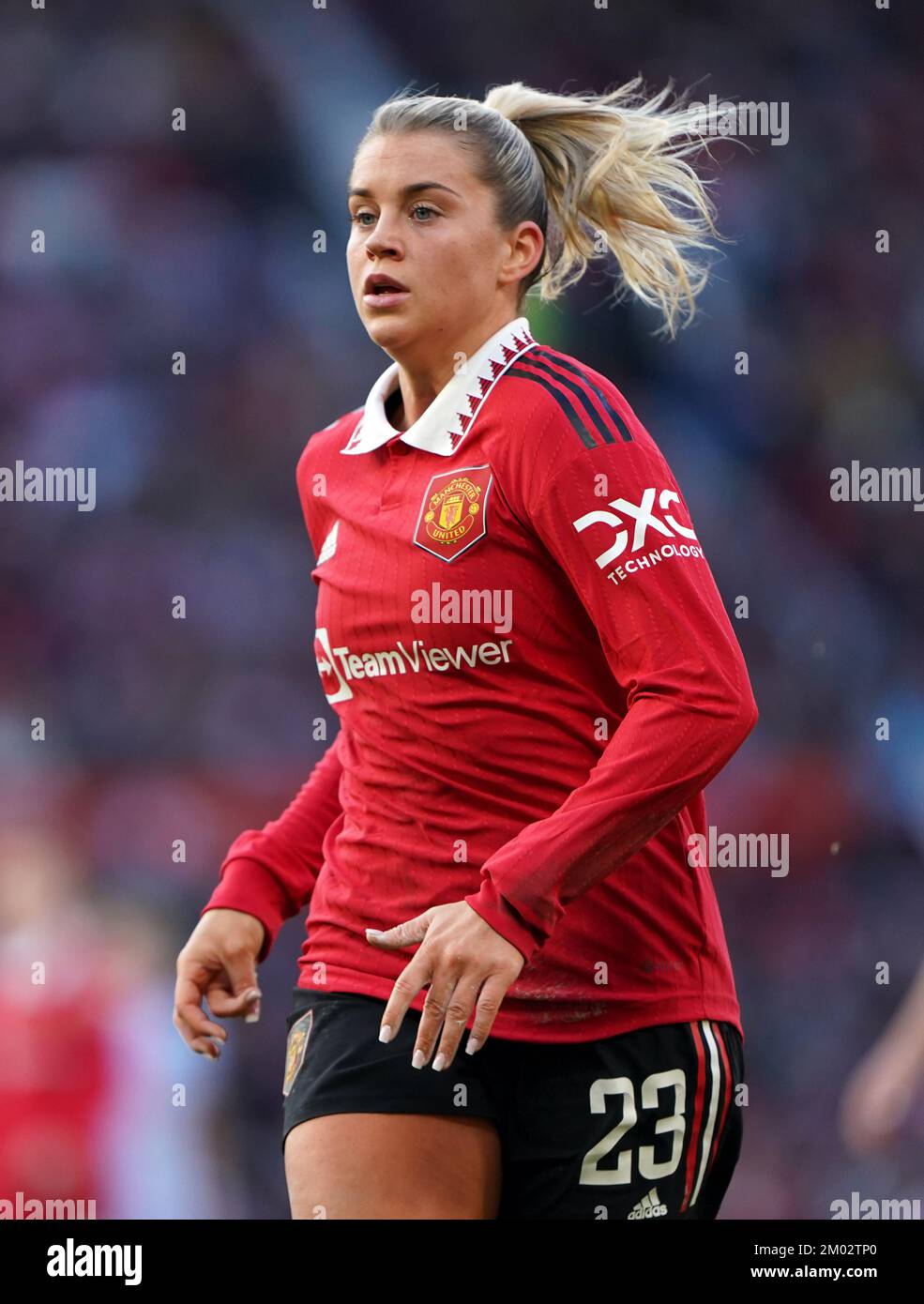 Alessia Russo del Manchester United durante el partido de la Superliga Femenina Barclays en Old Trafford, Manchester. Fecha de la foto: Sábado 3 de diciembre de 2022. Foto de stock