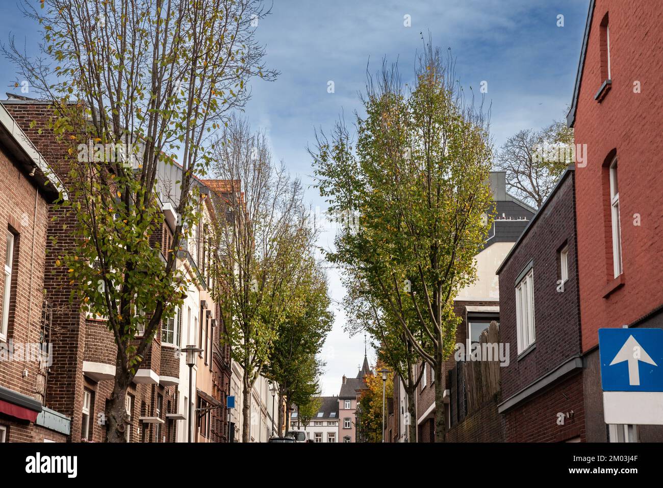 Imagen de un típico paisaje holandés de un pueblo en Vaals, limburgo, Países Bajos. Vaals es una ciudad en el extremo sureste del provin holandés Foto de stock