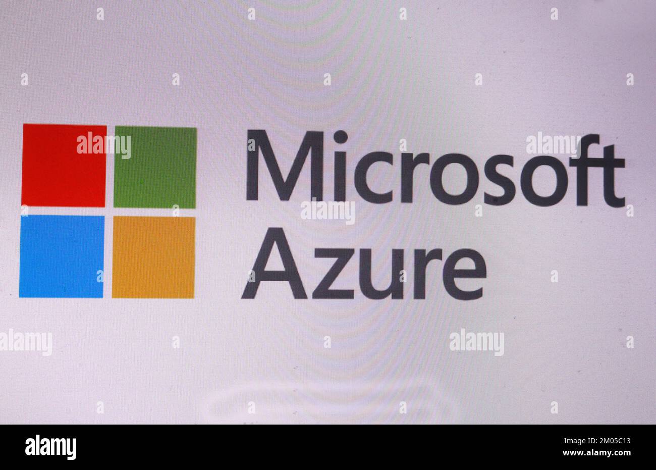 Logotipo/ nombre de marca/ nombre de marca: Microsoft Azure, Berlín (nur fuer redaktionelle Verwendung. Keine Werbung. Referenzdatenbank: http://www.360-berlin.de. Foto de stock