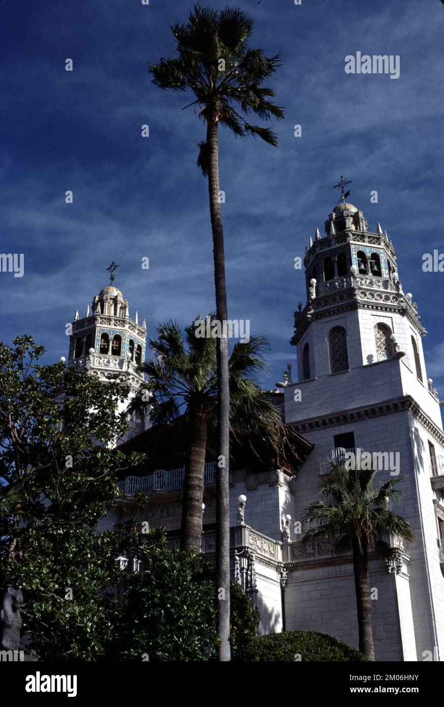 San Simeon, CA., EE.UU Ago 1980. Castillo William R. Hearst. Monumento