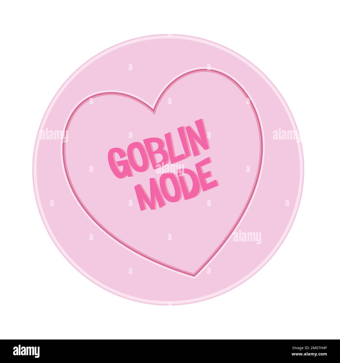 Love Heart Sweet Candy - Modo Goblin Mensaje vector Ilustración Ilustración del Vector