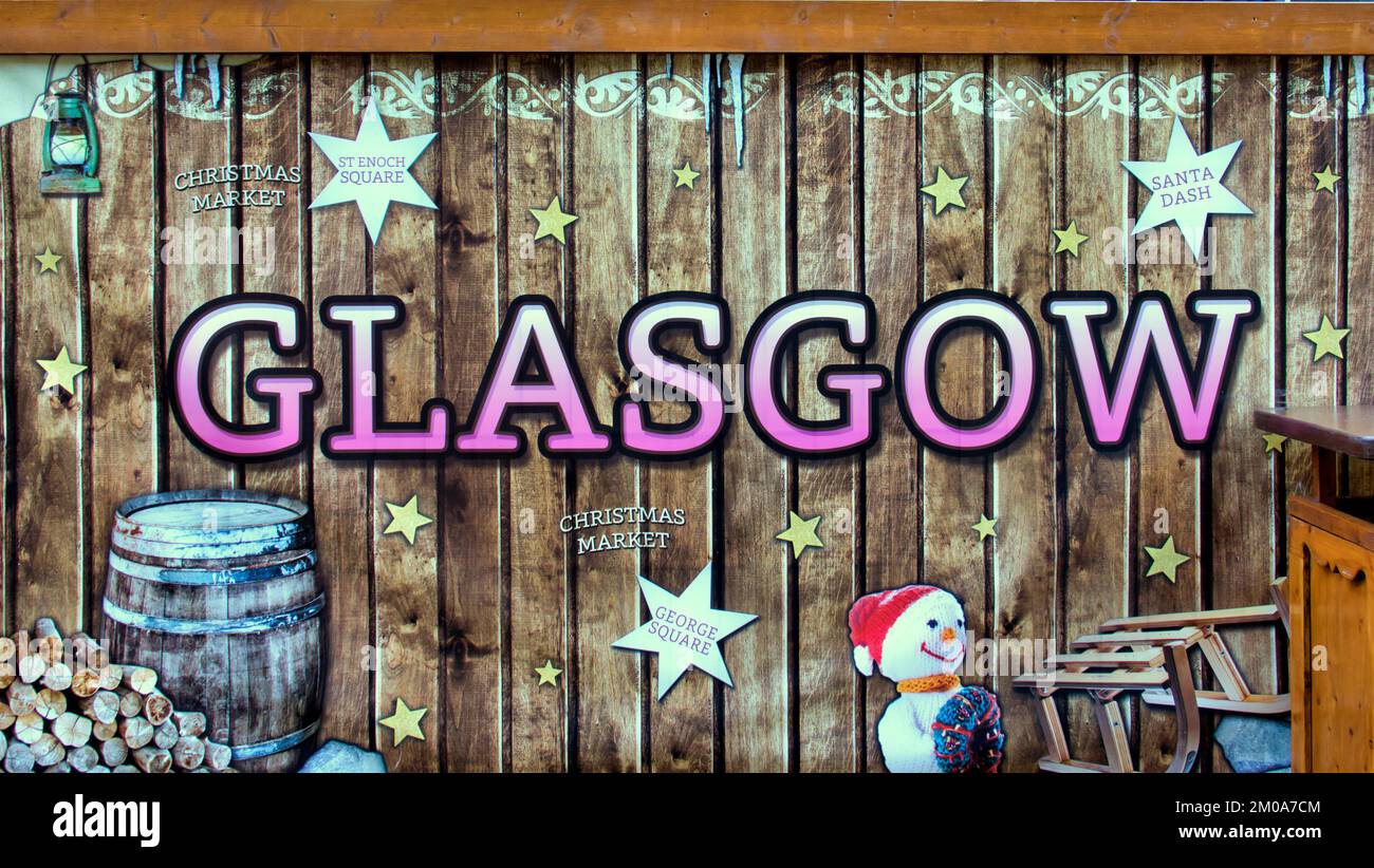Glasgow para el mercado navideño st enoch Glasgow, Escocia, Reino Unido Foto de stock