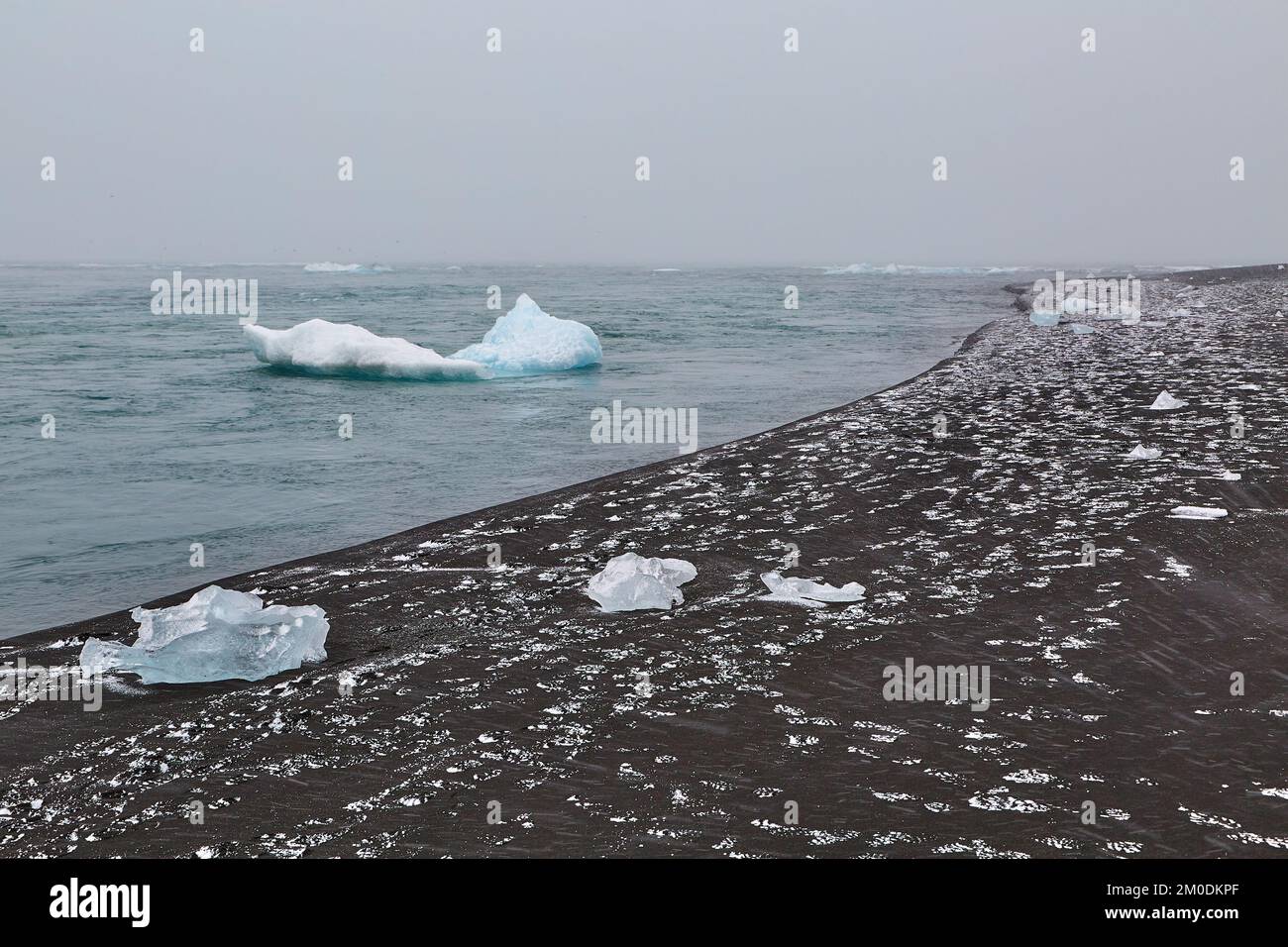 Lago glaciar de Islandia Foto de stock