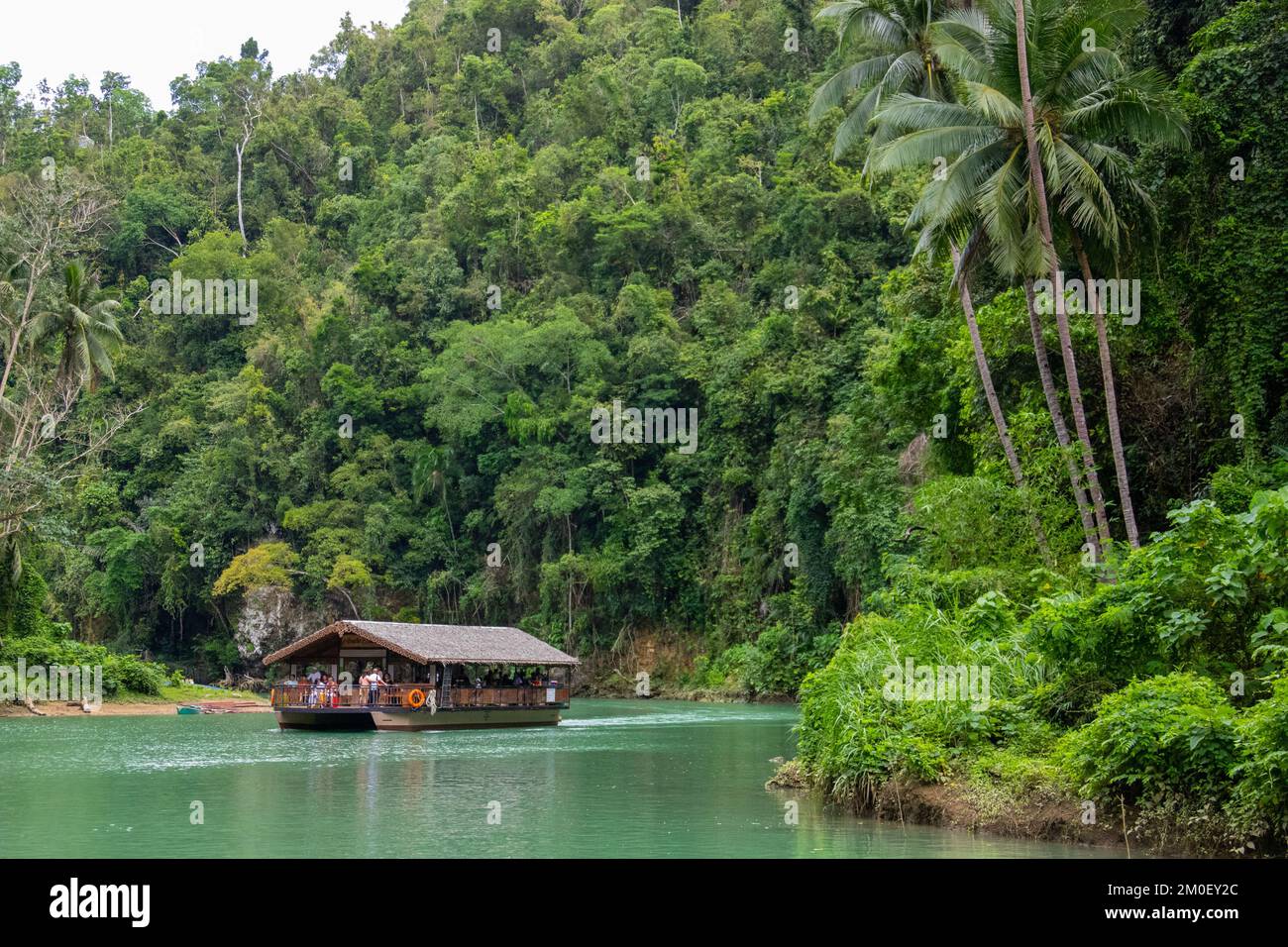 Crucero por el río Loboc, Loboc, Bohol, Filipinas Foto de stock