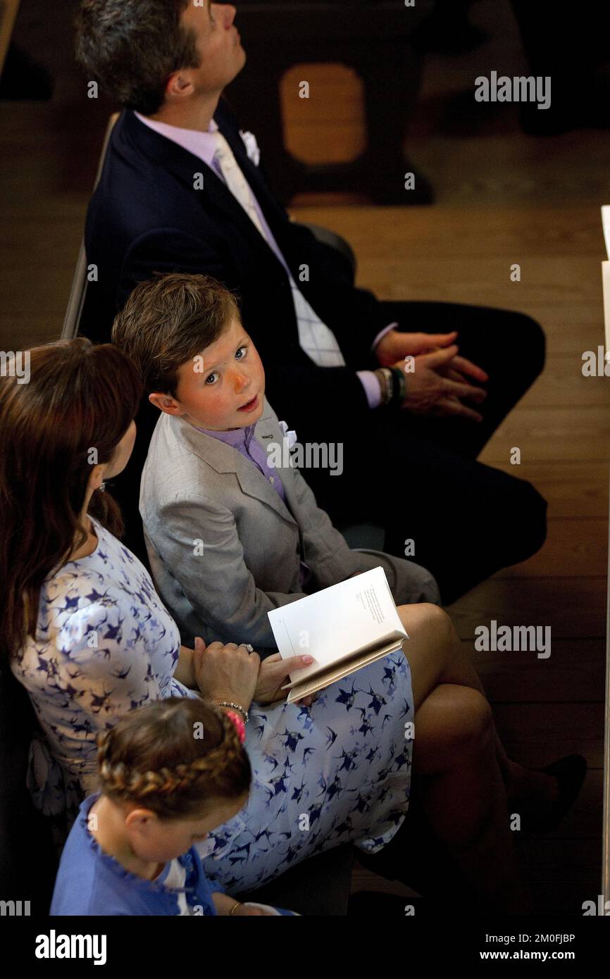 La Princesa Isabel, la Princesa Corona María, el Príncipe Cristiano y