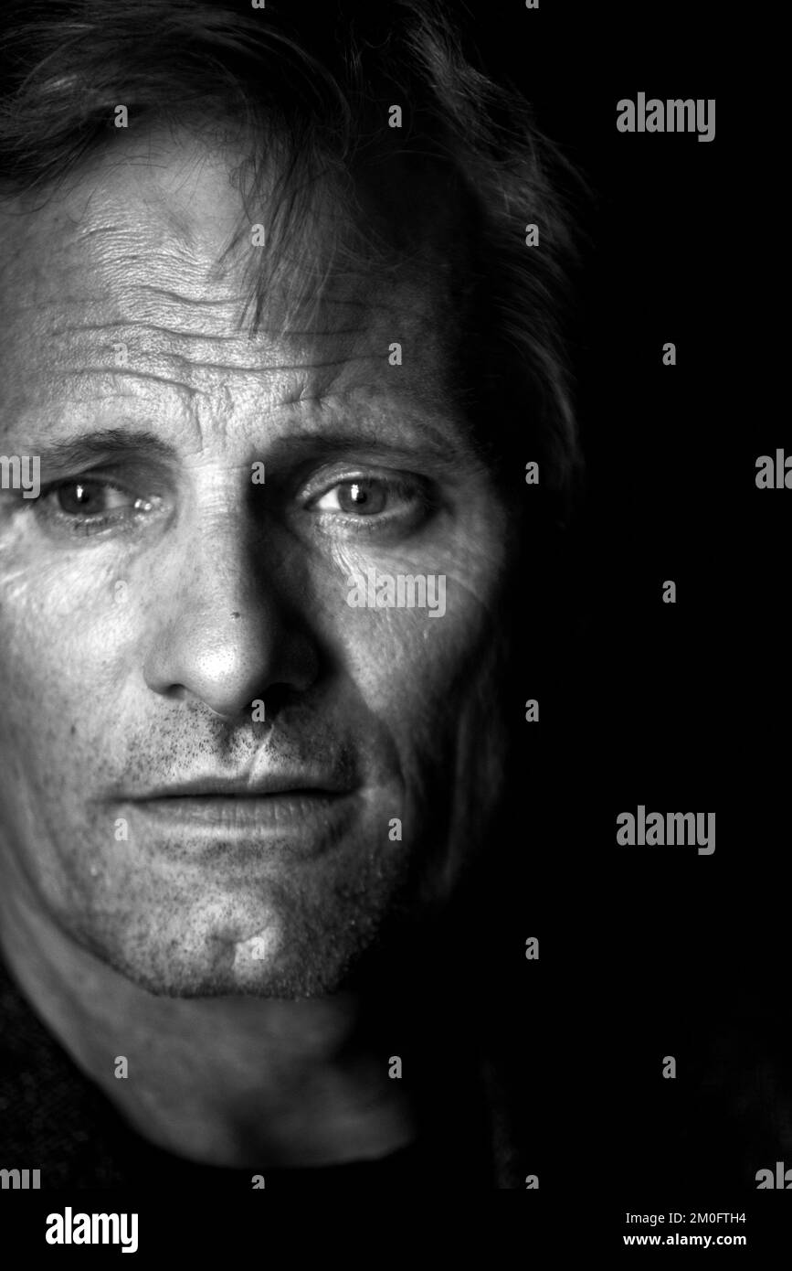 Viggo Mortensen retratos para promover su nueva película Captain