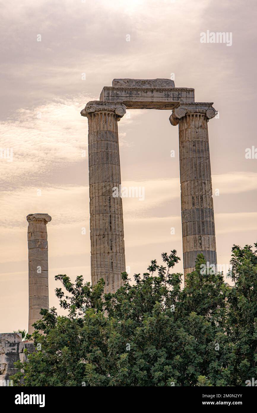 Ruinas y Templo de Apolo en Didyam, Turquía Foto de stock