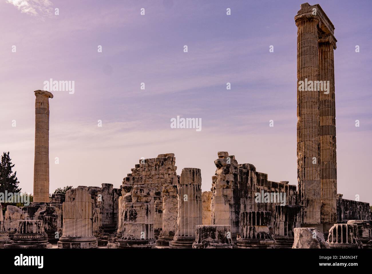 Ruinas y Templo de Apolo en Didyam, Turquía Foto de stock