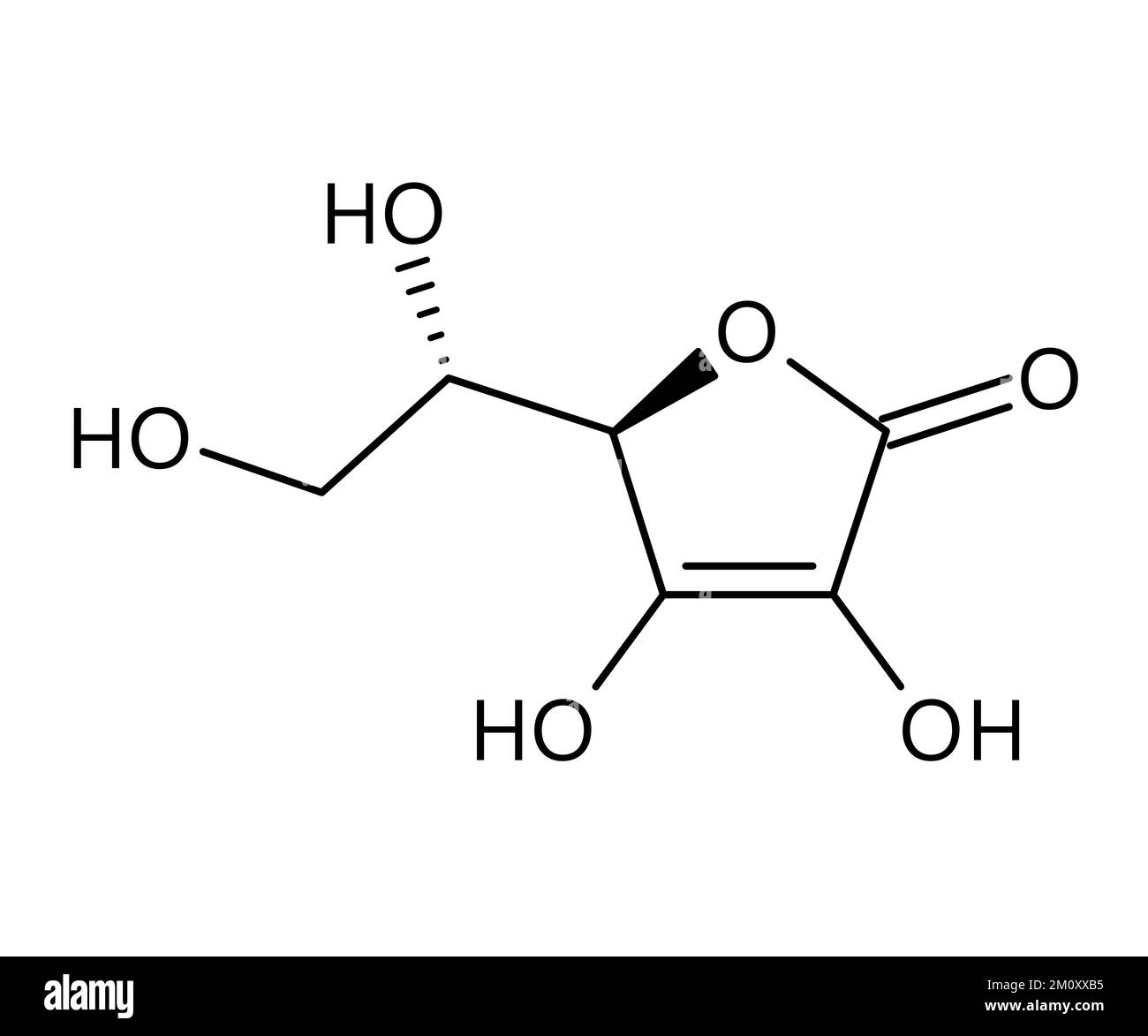 Estructura Molecular De La Vitamina C Vitamina C ácido Ascórbico O Ascorbato Que Se 4242