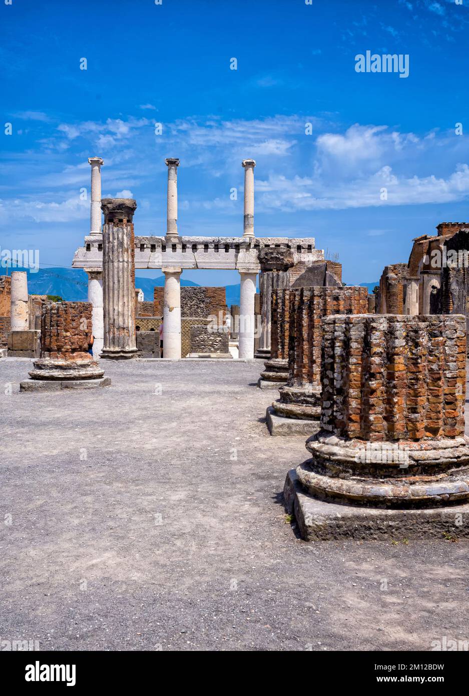 Pompeya, Fórum, Campania, Italia Foto de stock