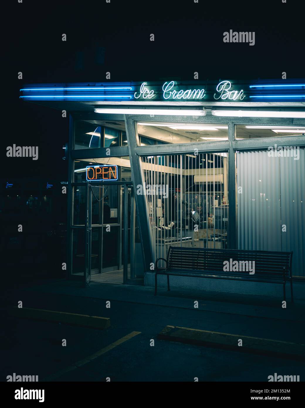 Marshalls Ice Cream Bar letrero de neón vintage, Massapequa, Nueva York