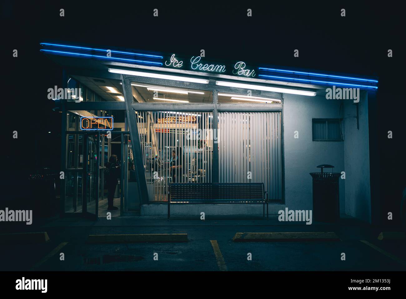 Marshalls Ice Cream Bar letrero de neón vintage, Massapequa, Nueva York